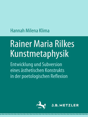 cover image of Rainer Maria Rilkes Kunstmetaphysik
